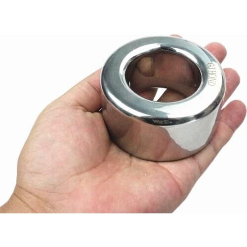 Scrotum Pendant Bound Pendant Testicle Balls Stainless Steel Ball Stretchers Cock Ring Locking Real Men Sex Product BB2-2-108