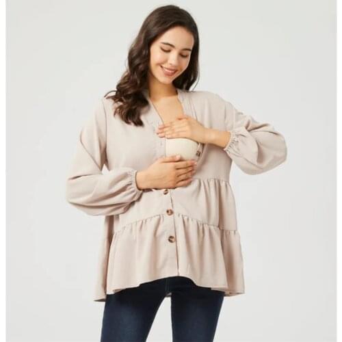 Рубашки с длинным рукавом для беременных PreBaMall China At AliExpress