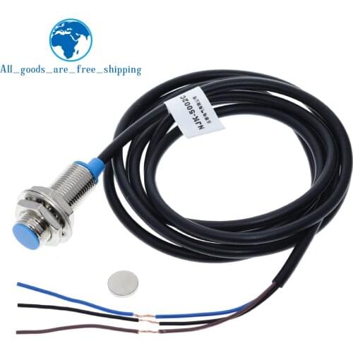 TZT NJK-5002C Hall Effect Sensor Proximity Switch NPN 3-Wires Normally Open + Magne for arduino