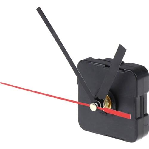 1Set Black DIY With Clock Arms Wall Clock Mechanism Sweep High Torque Clockwork Mechanism Quartz Machine Clockwork