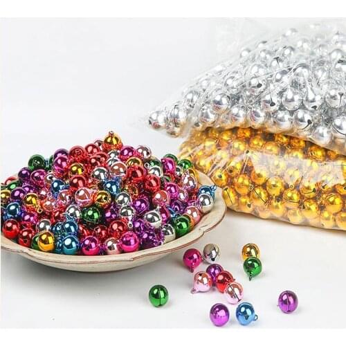 10pcs Jingle Bells Aluminum Loose Beads Small For Festival Party Decoration/Christmas Tree Decoration/DIY Crafts Accessories