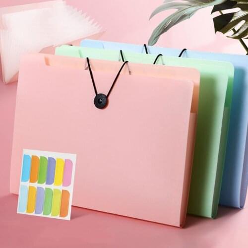 A4 File Bag 12 Layers Data Book Large Capacity File Holder File Organizer Office Stationery