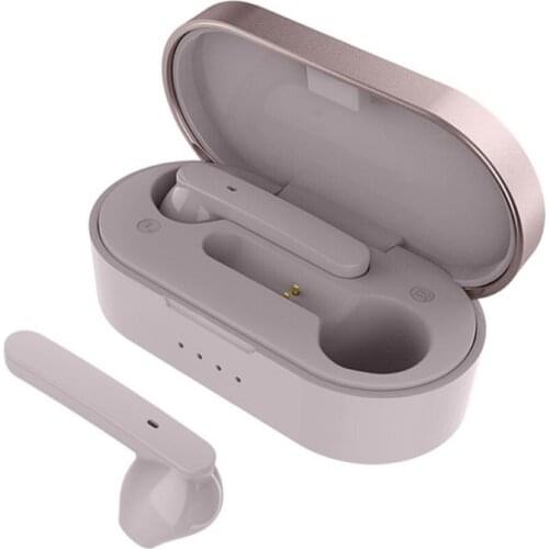 Bluetooth 5.0 Earphone Touch Control Auto Pairing Portable TWS Headset Half In-ear Volume Adjust Earbud Type-C Charge Case