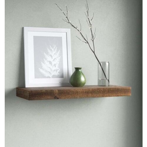 Wooden Decorative Design Single Flying Shelf Bookcase Flower Rack Floating Shelf