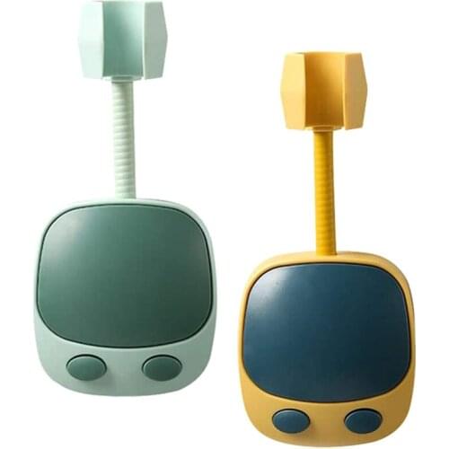 Shower Head Holder Adjustable Handheld Showerhead Bracket Adjustable Shower Holder, Removable No-Punching Wall Mounted