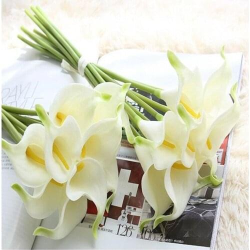 Artificial Flowers Cheap PU Calla Lily for Home Decoration Wedding Party Supplies Bridal Bouquet