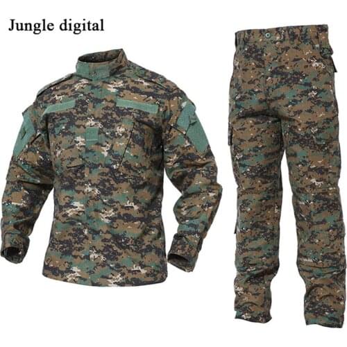 Desert Jungle Outdoor Camouflage Uniform Tactical Military Combat Hunting Hiking Camping Working Suit Training Jacket And Pant