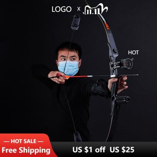 Toparchery 56inch bow and arrow set Recurve Bow hunting bow Adults Kit Archery Hunting Shooting Target Practice