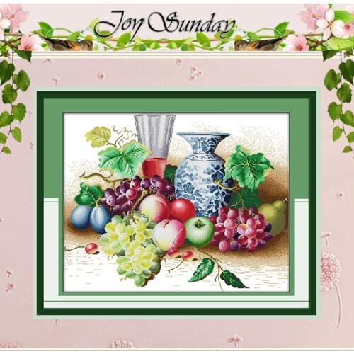 Fruity Fragrance Patterns Counted Cross Stitch 11CT 14CT Cross Stitch Sets Chinese Cross-stitch Kits Embroidery Needlework