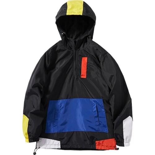 New Hot Sale Windbreaker Jacket Men Autumn Outdoor Hooded Jacket Men Large Size Windbreaker Zipper Jacket Brand Clothing