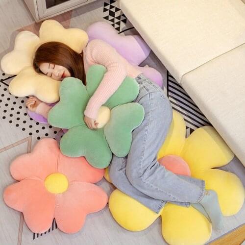 New Kawaii Flower Plush Toys Soft Cartoon Stuffed Dining Chair Pillow Sofa Cushion Kids Doll Children Birthday Presents