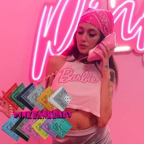 55x55cm Cashew Printed Kerchief Unisex Hip Hop Hood Fashion Pocket Square for Stylish Young People Polyester Headband Face Mask