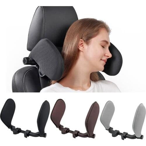 Car Seat Headrest Sponge Pillow Premium Seat Held Pillow 180 Degree Adjustable Both Sides Travel Sleeping Cushion For Kids