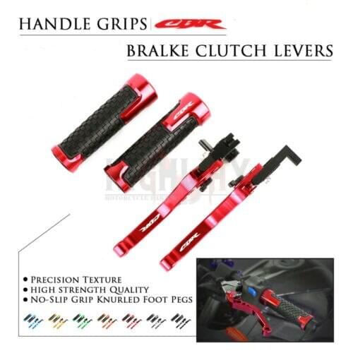 Brake Lever Handlebar Grips Grip CNC Aluminum Short Adjustable Brake Clutch levers For Honda CBR250R CBR300 CBR500R CB500FX