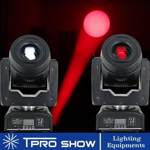 2pcs 90W Moving Head Spot Lyre LED Stage Lights Dmx Gobo Prism Beam Effect Mini DJ Light for Party Club Wedding with Music Mode