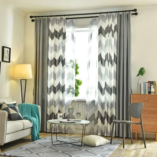 Curtains for Bedroom Living Room Nordic Style Blackout Curtains Simple Modern Children Cortinas Para Sala De Estar