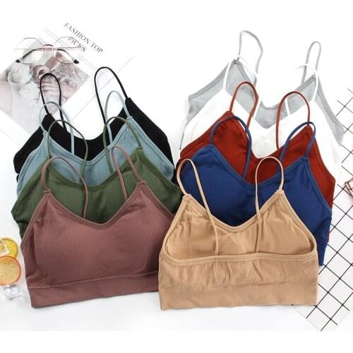 Women yoga Sports Bra Breathable gym top Anti-sweat Shockproof Padded Fitness Brassie Underwear Push Up wire free strap Bras