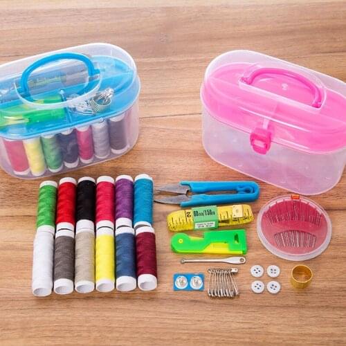 1Set Portable Sewing Kits Household DIY Embroidery Craft Handwork Quilting Stitching Embroidery Thread Sewing Tools Accessories