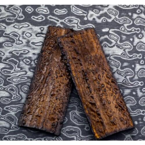 1Pair Knife Handle Patch Material DIY Cutter grip No-slip POM Resin Deer Antler Shank scale slabs blanks