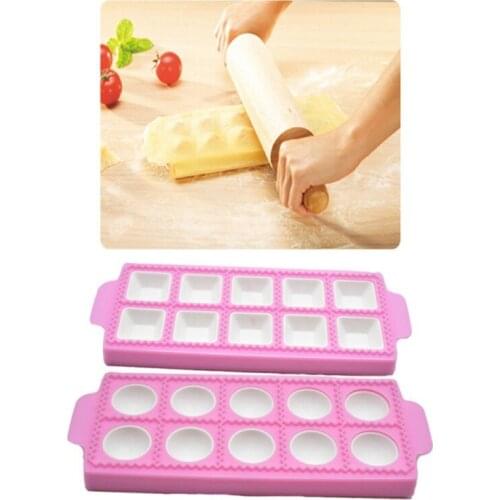 1Pcs Italian Dumplings Silicone Non-Sticky Baking Mold Pan Round Square Mousse Chocolate Fondant Handmade Soap Cake Jelly Tray