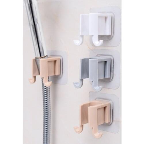 1Pcs Portable Shower Head Shelf Shower Head Rack Self Adhesive Plastic No Punch Shower Sprinkler Holder Bathroom Accessories