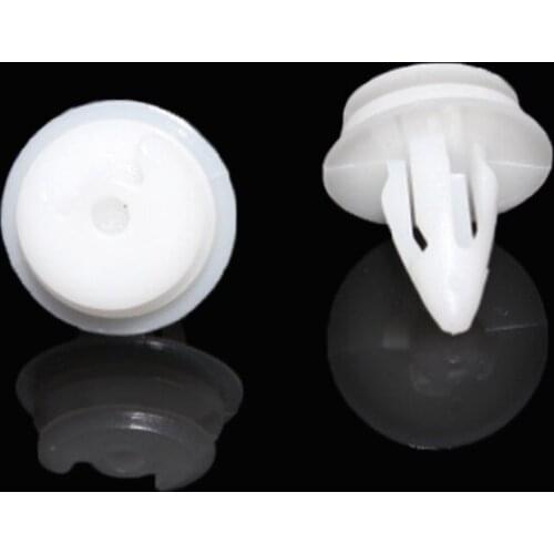100Pcs 8.8mm Hole Car Bumper /Door plate Fender Plastic Rivets Fastener Clips for BMW Car Styling