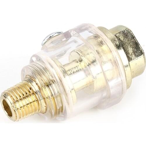 1/4 Inch BSP Mini In-Line Oiler Lubricator For Pneumatic Tool Air Compressor Pipe Interface Pneumatic Automatic Mini Oiler