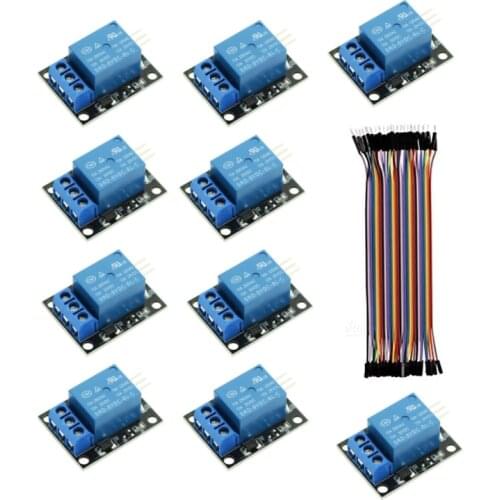 10PCS KY-019 5V single channel relay module shield for PIC AVR DSP relay arm