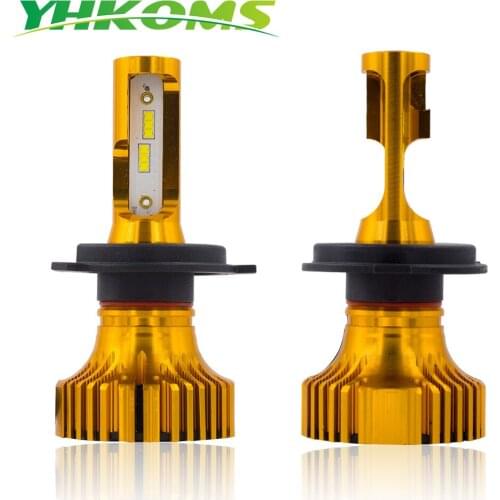 YHKOMS Car Headlight H4 H7 H11 H1 H3 880 881 H8 H9 9005 9006 CSP LED Lamp 50W 8400LM Auto Headlamp Canbus Fog Light 6500K 12V