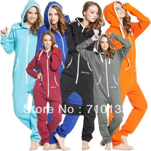 One piece jumpsuit onesies onezie all-in-one unisex unique zip hoody jump in suit kosedress