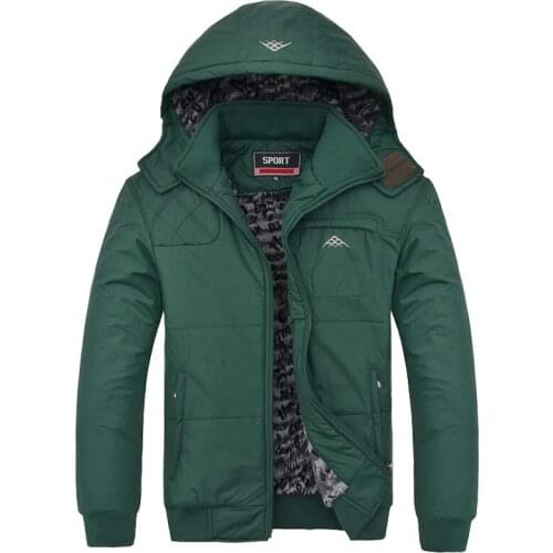 Men Plus Size Waterproof Thicker Hoodie Outwear Softshell Men Windbreaker Jacket Trench Winter Coat Black Thick Parkas