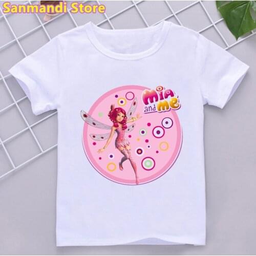 The Mia And Me Elf Graphic Print Tshirt Girls/Boys Kids Clothes Funny Birthday Gift T Shirt Kawaii Children Clothing T-Shirt