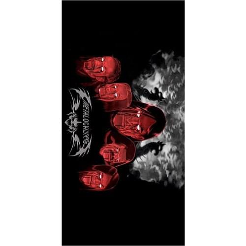 Hot Sale Dethklok Background Print Bamboo Fiber Bathroom Towels/Super Water-absorbing Beach Towel In Size 35CMX70CM