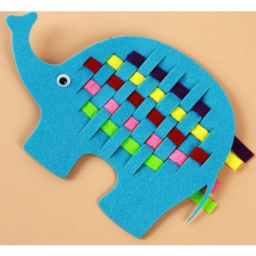 By Hands Kids High Quality Non Woven Clip Children Study Toys DIY Felt Cloth Crafts Kindergarten Early Teaching