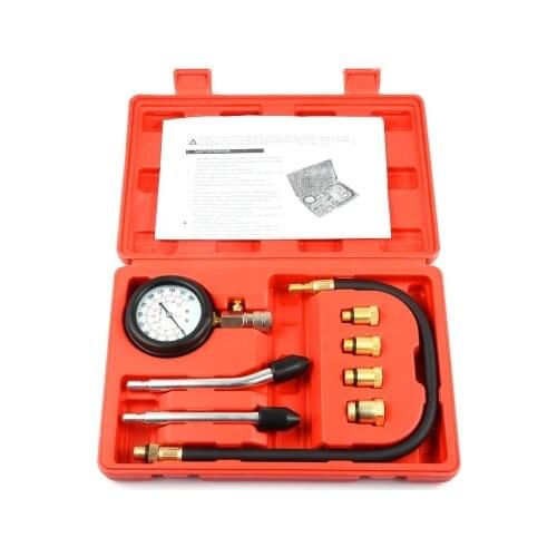 Pressure Gauges Tester Kit Motor Auto Petrol Gas Engine Cylinder Compression Gauge Tester Tool Car Diagnostic Tools