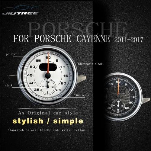 For Porsche Cayenne 2011-2017 Dashboard Interior Compass Time Electronic Instrument Clock Car Stopwatch