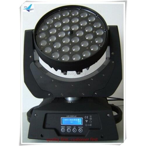 Free shipping 20pcs/lot 36X10W 4in1 rgbw zoom led wash moving head light Professional Wedding lighting