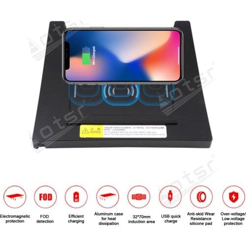 QI Car Wireless Charger For Honda VEZEL/XR-V 2015 - 2018 Intelligent Infrared Fast Charging for iPhone Samsung Huawei