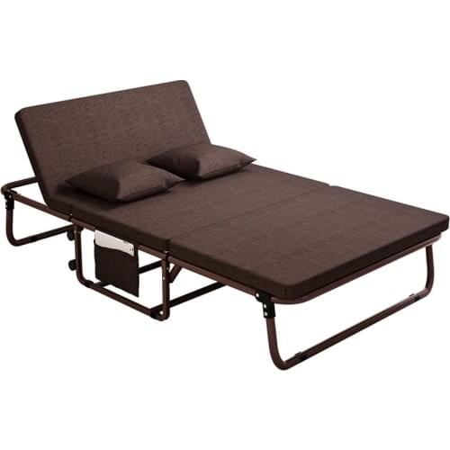 5 Fold Folding Bed 90/100×183×34CM Double Lazy Leisure Simple Lunch Office Nap Sofa Recliner Bed With Storage Bag Lounge Chair