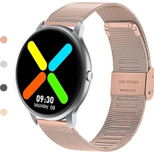 Strap For Xiaomi IMILAB KW66 Replacement Wristband Band Quality Accessories Fashion Solid Color Sports Stainless Steel Bracelet
