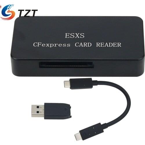 TZT For ESXS CFexpress Card Reader USB 3.1 GEN2 10Gbps CFexpress Reader With USB3.1 GEN2 Data Cable