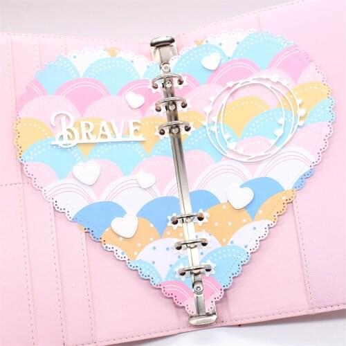 Heart Planner Die Machine Metal Cutting Dies Stencils for Scrapbooking Decorative Embossing Paper Card Making Craft