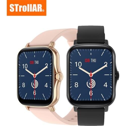 2021 Full Touch HD 1.7inch Large Screen Smart Watch Weather Fitness Tracker Sport Clock Smartwatch for Men Women Y20 PK P8