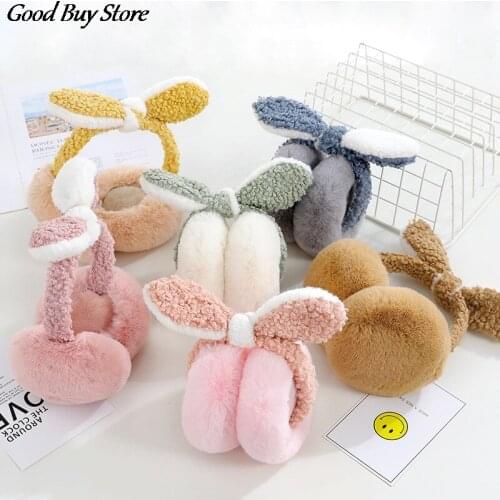 Warm Faux Fur Earmuffs Winter Spring Cute Ear Cover Earflap Soft Plush Earmuff Girls Women Hairbands Ear Muffs Warmer Outdoor
