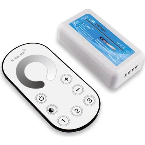 DC12V-24V Single /Two Color/RGB/RGBW 2.4G Controller Ultra-thin Touch Dimmer Remote For 3528 5050 LED Strip Light Free Shipping