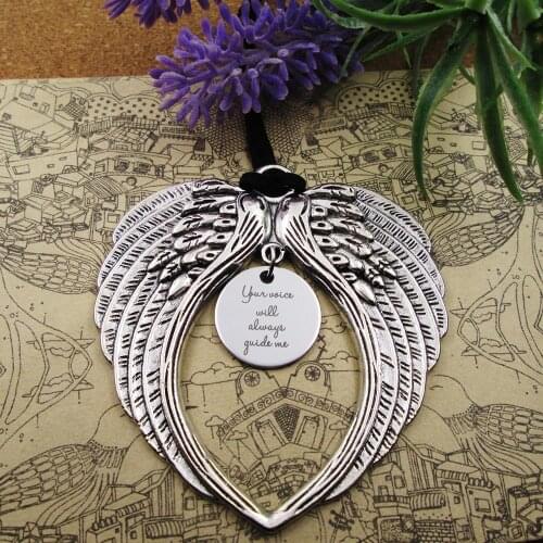 Your voice will guide me angel ornament gift for mom gift for dad gift for mentorgift for Nana gift from Godteacher gift