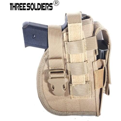Military enthusiasts tactical multi-function the Molle pistol holster fast pouch Combat Airsoft Waist Belt Holster