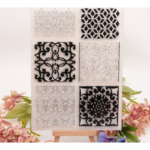 Background pattern Clear Stamp Transparent Silicone Seal for DIY Scrapbooking Card Making Photo Album Decoration Crafts Gift