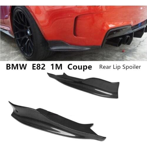 For BMW E82 1M Coupe 2008-2017 Carbon Fiber Rear Lip Spoiler Bumper Diffuser Car Accessories