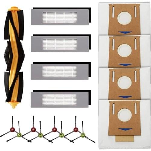 Replacement Parts for Ecovacs Deebot OZMO T8, T8 AIVI Robot Vacuum Cleaner Accessories Roller Brush Dust Bag Filters Kit